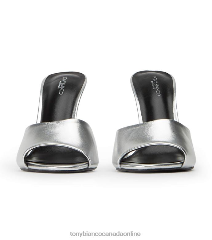 Stiletto Heels| Tony Bianco Women Retro Heels H0FJ171 Silver Nappa Metallic