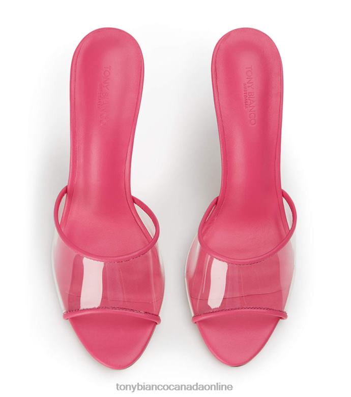 Stiletto Heels| Tony Bianco Women Riana Heels H0FJ187 Clear Vinylite/Acid Pink