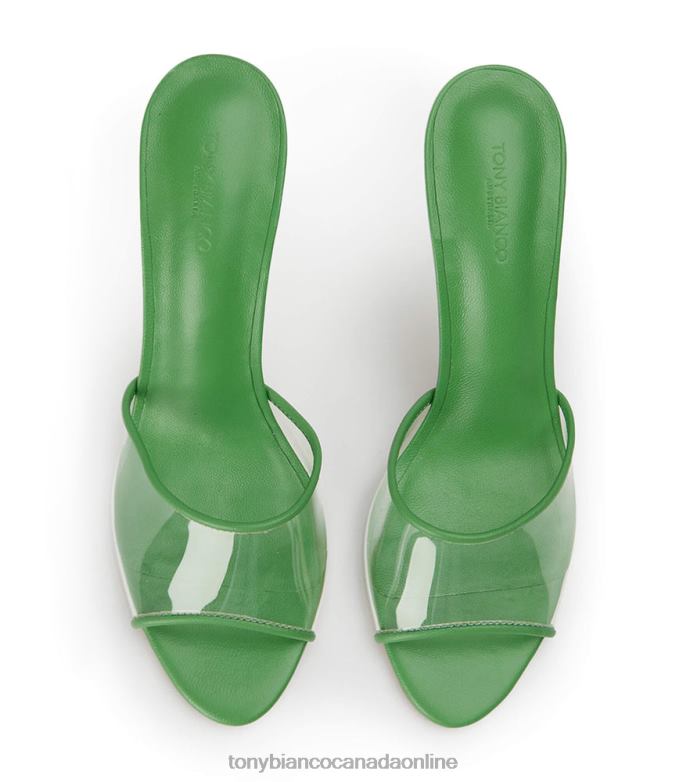 Stiletto Heels| Tony Bianco Women Riana Heels H0FJ188 Clear Vinylite/Acid Green