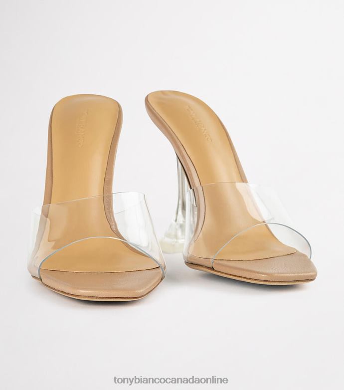 Stiletto Heels| Tony Bianco Women Serri Heels H0FJ94 Clear Vinylite/Skin Nappa
