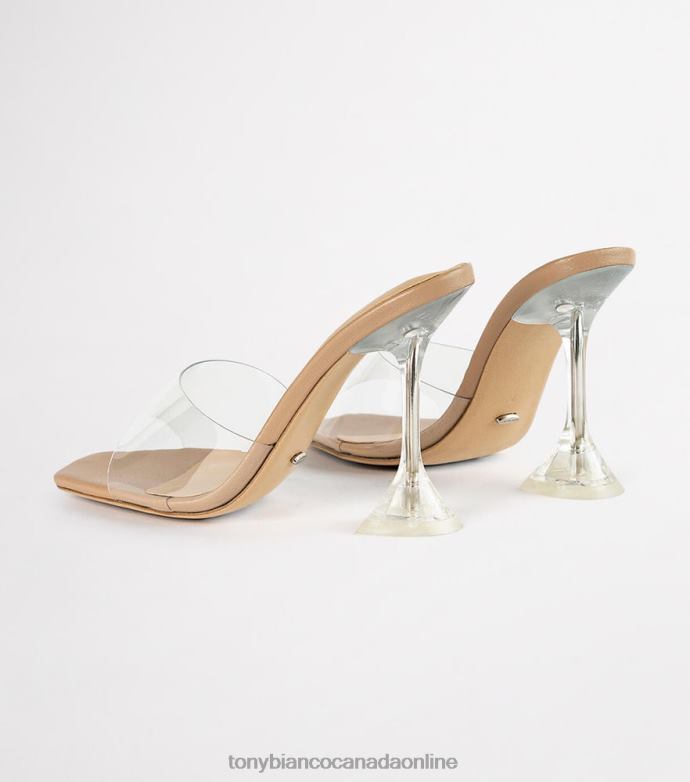 Stiletto Heels| Tony Bianco Women Serri Heels H0FJ94 Clear Vinylite/Skin Nappa