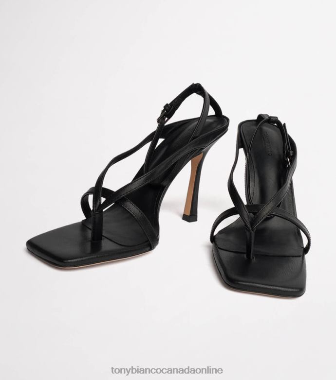 Strappy Heels| Tony Bianco Women Faythe Heels H0FJ366 Black Kid