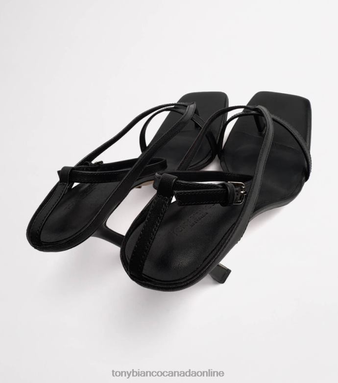 Strappy Heels| Tony Bianco Women Faythe Heels H0FJ366 Black Kid