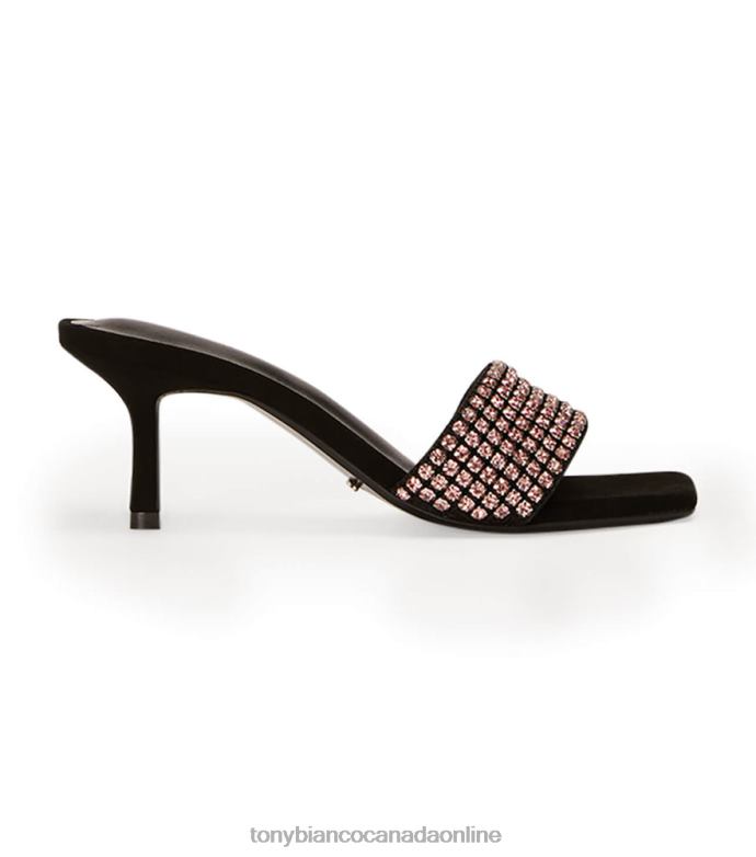 Low Heels| Tony Bianco Women Amos Heels H0FJ290 Pink Crystal/Black Suede