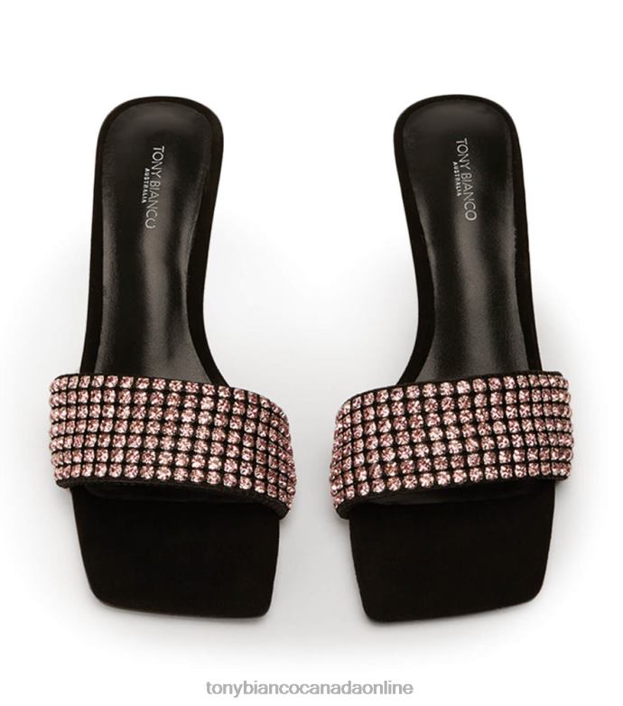 Low Heels| Tony Bianco Women Amos Heels H0FJ290 Pink Crystal/Black Suede