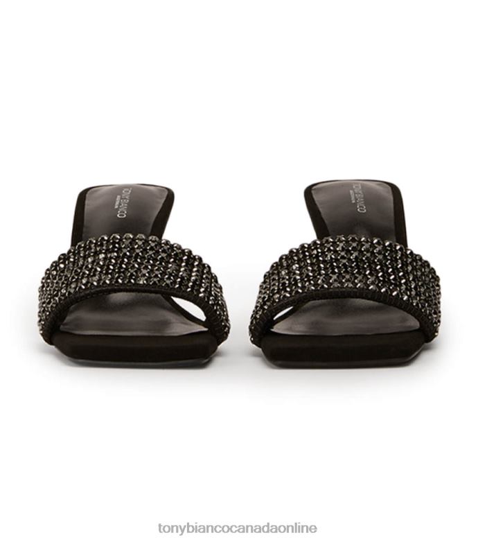 Low Heels| Tony Bianco Women Amos Heels H0FJ292 Black Crystal/Black Suede