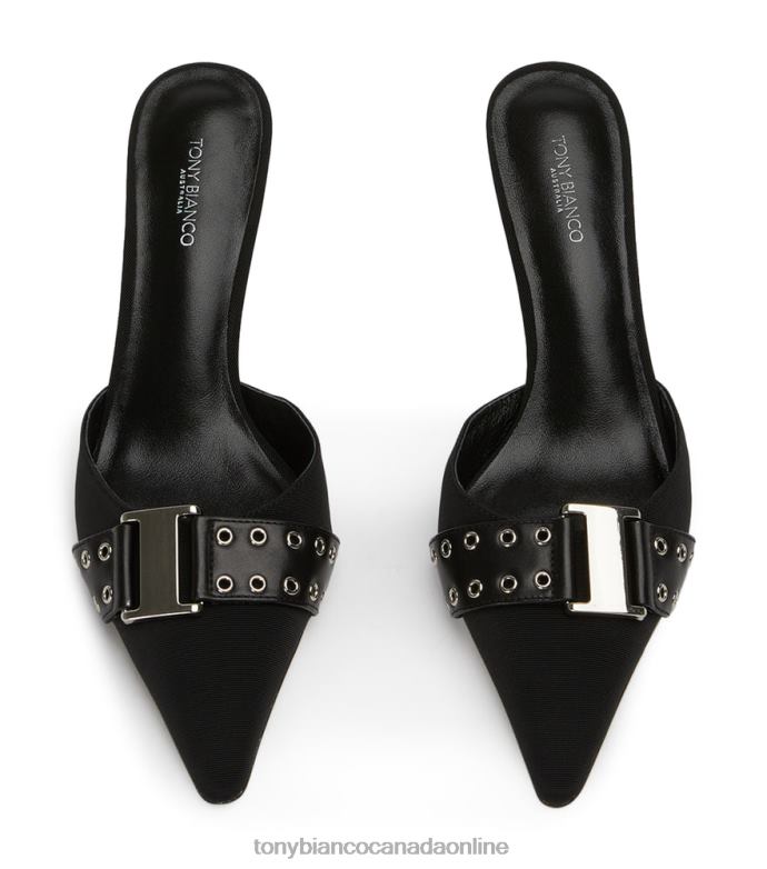 Low Heels| Tony Bianco Women Samma Heels H0FJ261 Black Grosgrain/Black Como