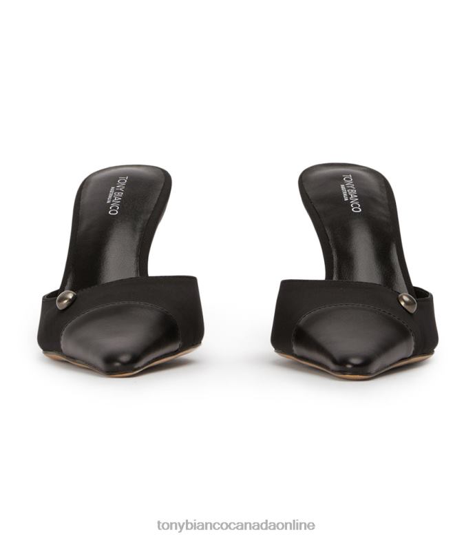 Low Heels| Tony Bianco Women Stack Heels H0FJ259 Black Grosgrain/Black Como