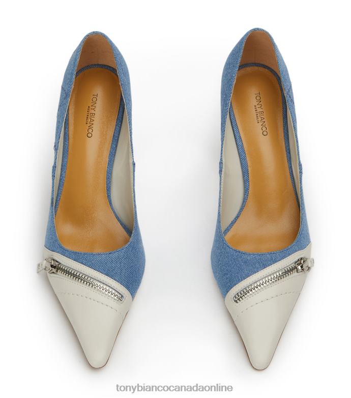 Low Heels| Tony Bianco Women Swan Heels H0FJ266 Washed Denim