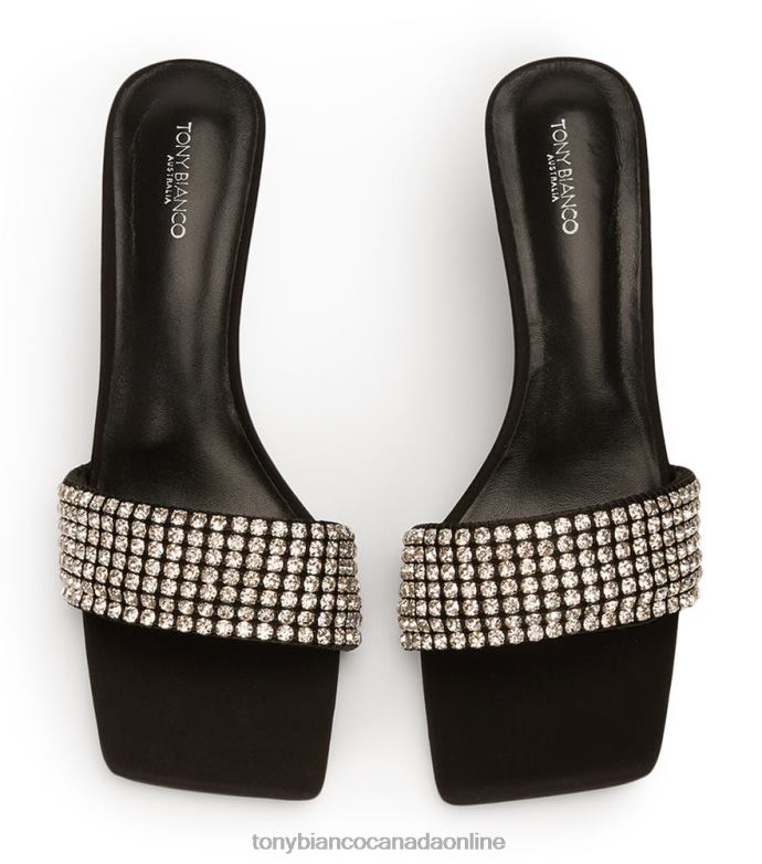 Stiletto Heels| Tony Bianco Women Amos Heels H0FJ54 Crystal/Black Suede