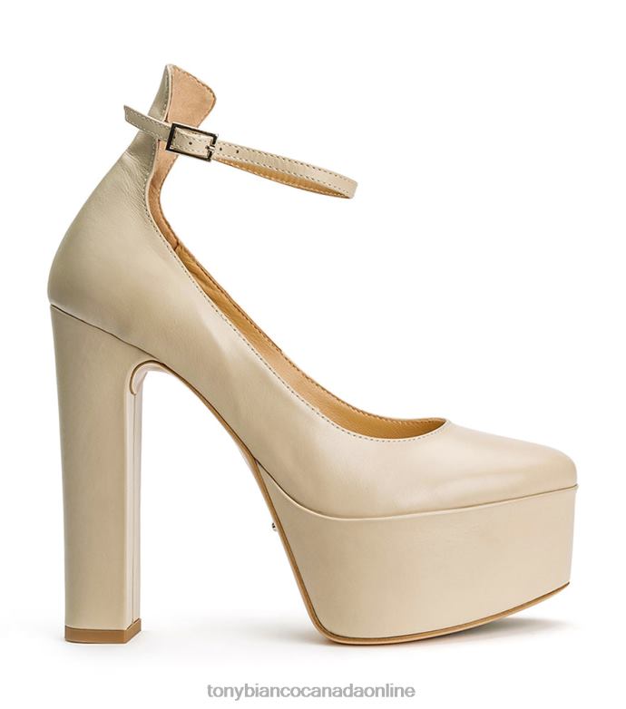 Platform Heels| Tony Bianco Women Jaguar Heels H0FJ39 Vanilla Capretto