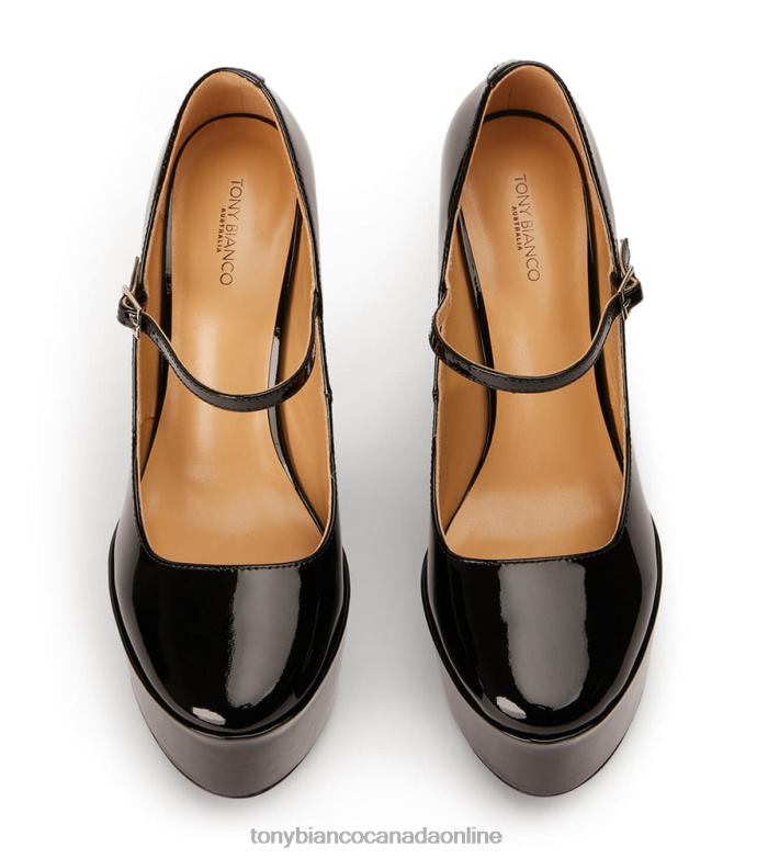 Platform Heels| Tony Bianco Women Jimmy Heels H0FJ17 Black Patent
