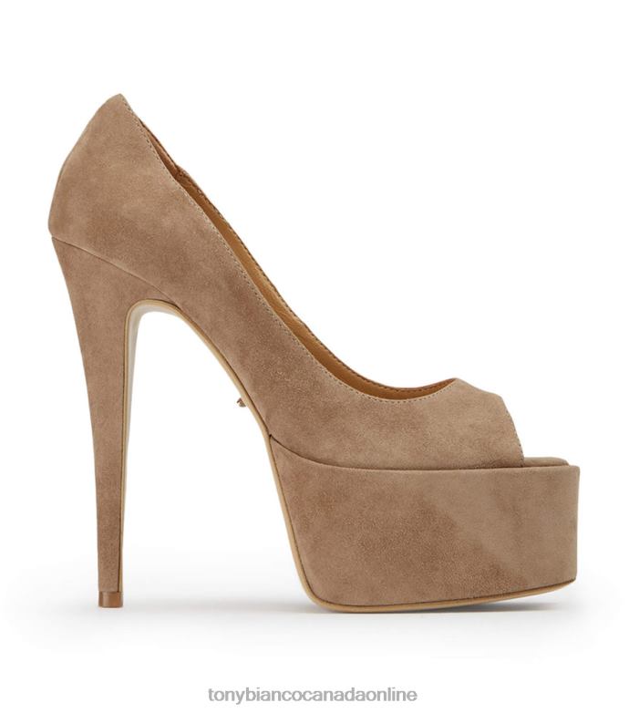 Platform Heels| Tony Bianco Women Jolee Heels H0FJ21 Stone Suede