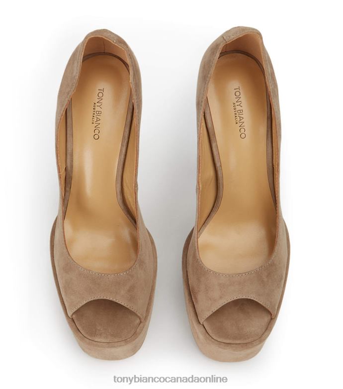 Platform Heels| Tony Bianco Women Jolee Heels H0FJ21 Stone Suede