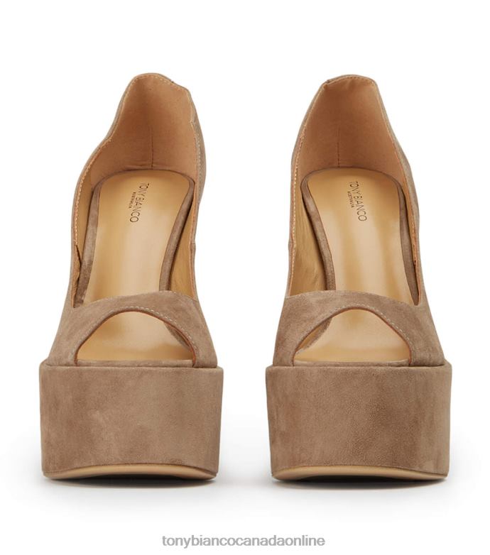 Platform Heels| Tony Bianco Women Jolee Heels H0FJ21 Stone Suede