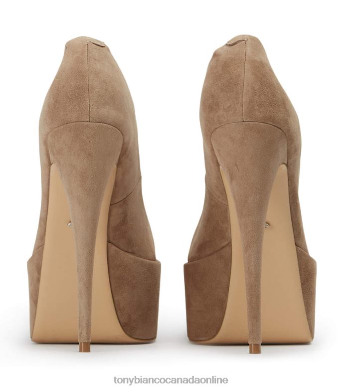 Platform Heels| Tony Bianco Women Jolee Heels H0FJ21 Stone Suede