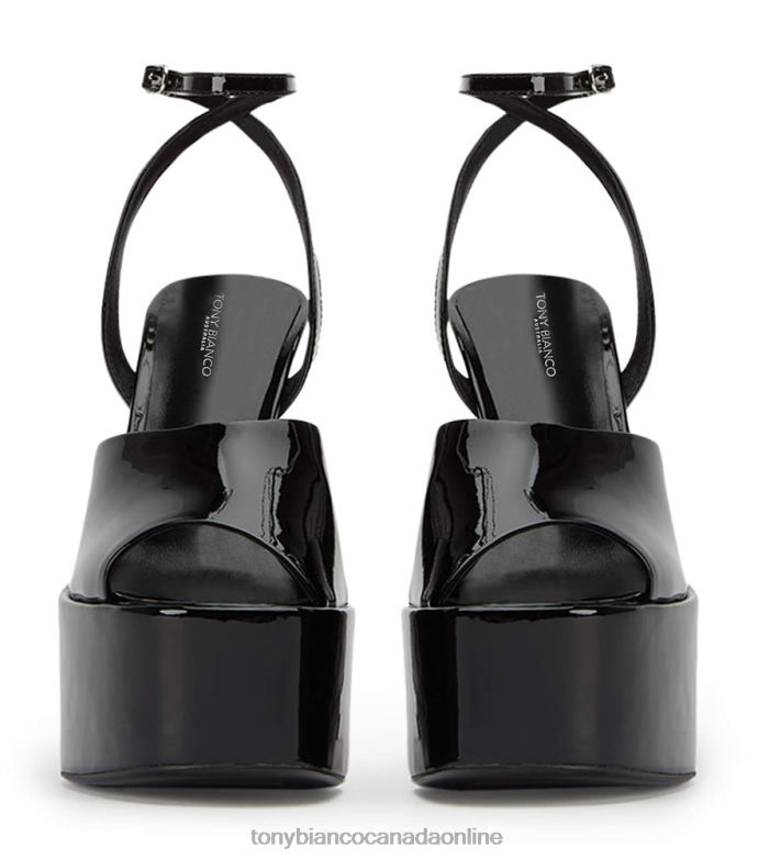 Platform Heels| Tony Bianco Women Journey Heels H0FJ26 Black Patent