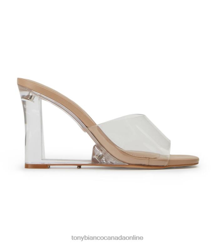 Bridal Shoes| Tony Bianco Women Alessi Wedges H0FJ350 Clear Vinylite/Skin