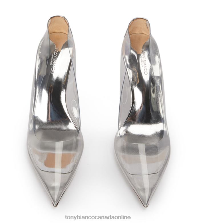 Court Shoes| Tony Bianco Women Dolly Heels H0FJ334 Clear Vinylite/Silver