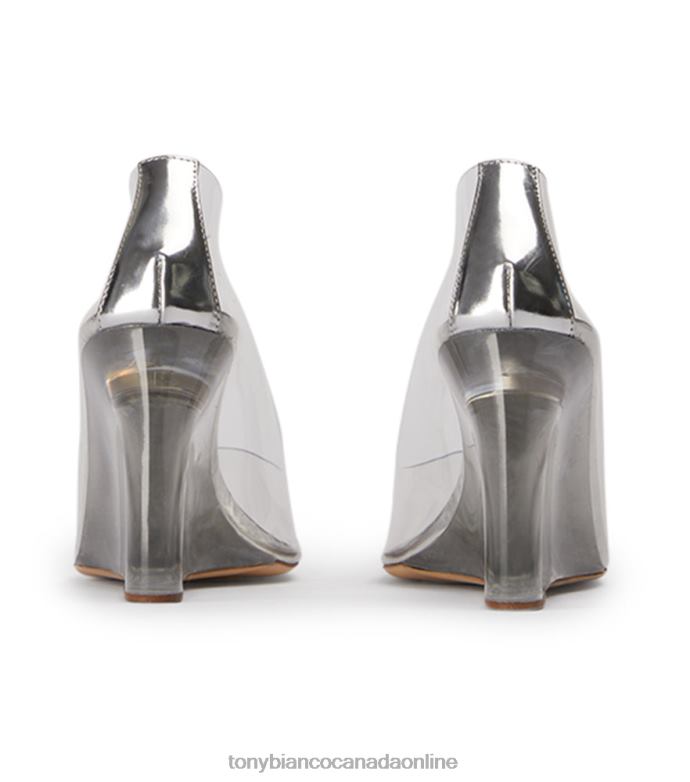 Court Shoes| Tony Bianco Women Dolly Heels H0FJ334 Clear Vinylite/Silver