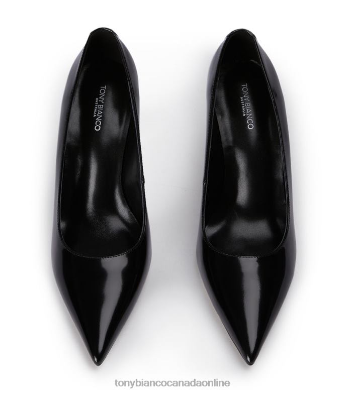 Court Shoes| Tony Bianco Women Dolly Heels H0FJ335 Black Hi Shine/Clear