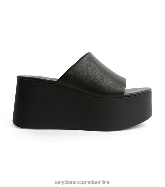Platform Heels| Tony Bianco Women Tegan Wedges H0FJ3 Black Sheep Nappa