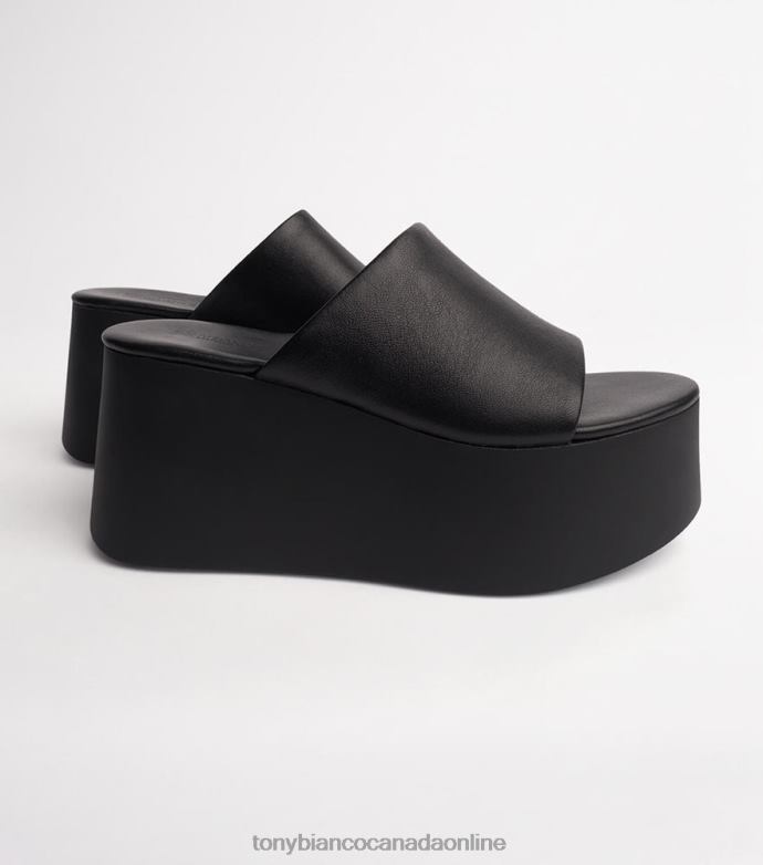 Platform Heels| Tony Bianco Women Tegan Wedges H0FJ3 Black Sheep Nappa