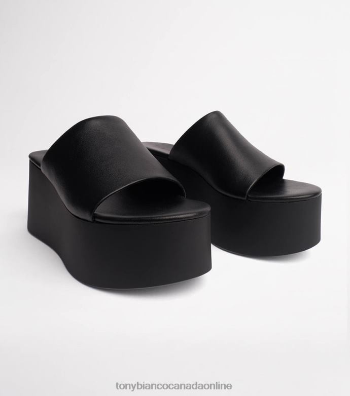 Platform Heels| Tony Bianco Women Tegan Wedges H0FJ3 Black Sheep Nappa