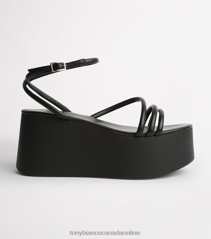 Platform Heels| Tony Bianco Women Tory Wedges H0FJ2 Black Sheep Nappa