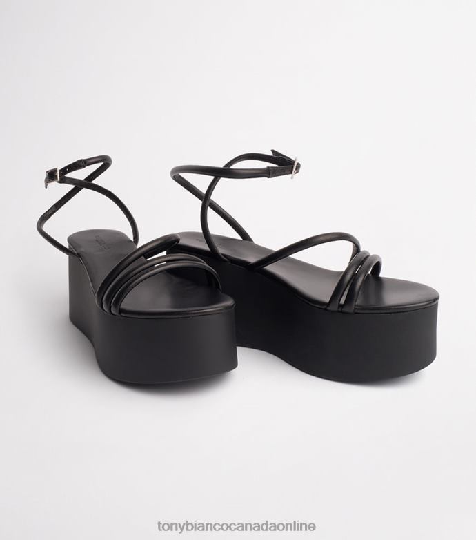 Platform Heels| Tony Bianco Women Tory Wedges H0FJ2 Black Sheep Nappa