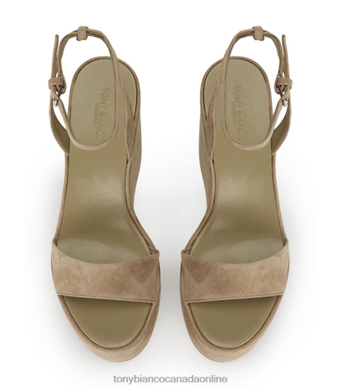 Platform Heels| Tony Bianco Women Vesna Wedges H0FJ13 Stone Suede