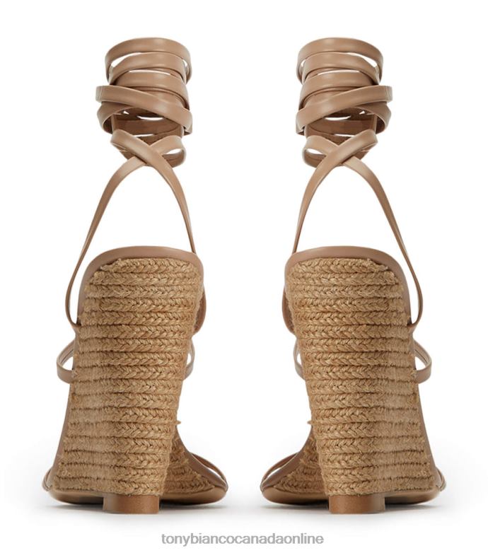 Strappy Heels| Tony Bianco Women Gabriella Wedges H0FJ370 Skin Capretto