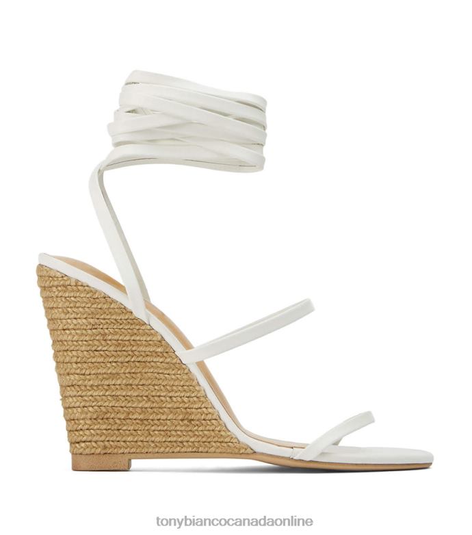 Strappy Heels| Tony Bianco Women Gabriella Wedges H0FJ371 Milk Capretto