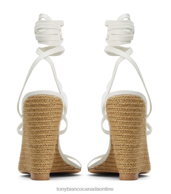 Strappy Heels| Tony Bianco Women Gabriella Wedges H0FJ371 Milk Capretto