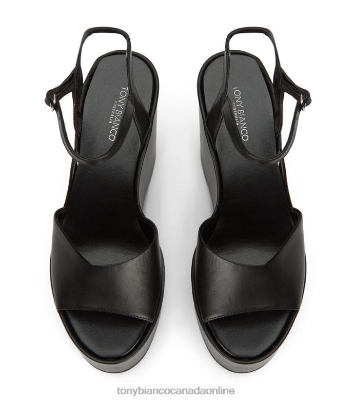Wedges| Tony Bianco Women Vanity Wedges H0FJ391 Black Como
